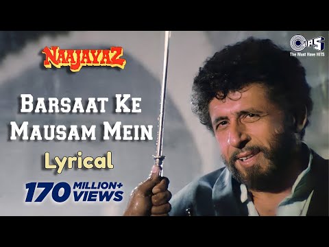 Barsaat Ke Mausam Mein Lyrical | Naseeruddin Shah | Kumar Sanu, Roop Kumar Rathod | Naajayaz