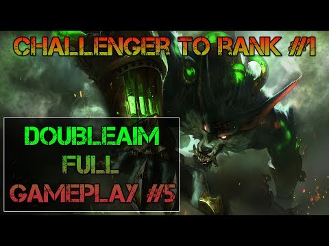Challenger to rank #1 - Full gameplay #5 - Warwick jungle - Marrow Ooze smurfuje - Anlaki LCL