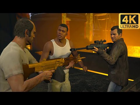 【4K】Grand Theft Auto 5 Ending, Final Mission, Gameplay Part 49