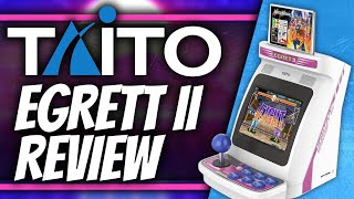 TAITO Egret II Limited Blue Edition Review! A Mini Arcade With Rotating Screen! 40 Games!