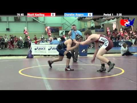 Wyatt Koelling vs. Chandler Rogers at 2013 FILA Cadet Nationals - FS