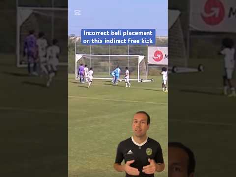Indirect free kick back-pass - Where to place the ball #rules #football #backpass #indirectfreekick