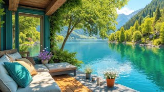 Morning in a Lakeside Cabin Porch | Gentle Piano Music for Peaceful Reflection and Serenity 🌿✨