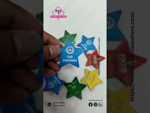 Printed name badges design & printing service