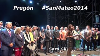 preview picture of video 'San Mateo 2014 Pregón Sara Gil - Ferias de Talavera de la Reina'