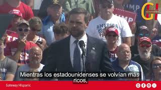 J.D. Vance, Rally en Michigan. - Censura y corrupción en la administración Biden-Harris.