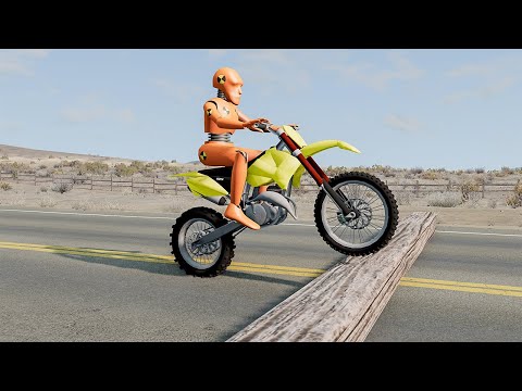 Cars vs Fallen Tree #10 - BeamNG.DRIVE