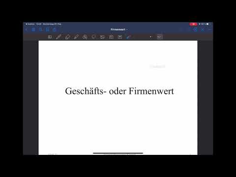 Derivativer Geschäfts- oder Firmenwert l Externes Rechnungswesen - BWL