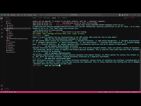 CHATBOT for an ERP system using RASA - by team D.A.S.H