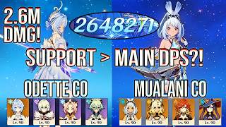🔥 Can a Support Nuke Harder Than All Main DPS?! 2.6M DMG Odette | Spiral Abyss 12 | Genshin Impact