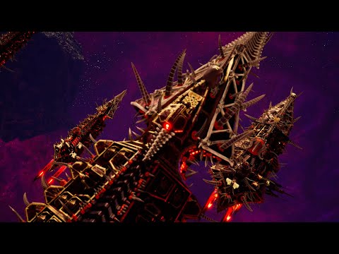 Chaos vs Imperial Navy! - Massive Battle, Skirmish Gameplay, Battlefleet Gothic Armada 2