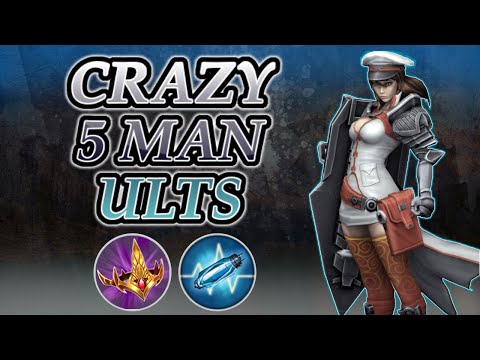 CRAZY 5 MAN ULTS BURST CATHERINE JUNGLE - VAINGLORY 5V5 GAMEPLAY