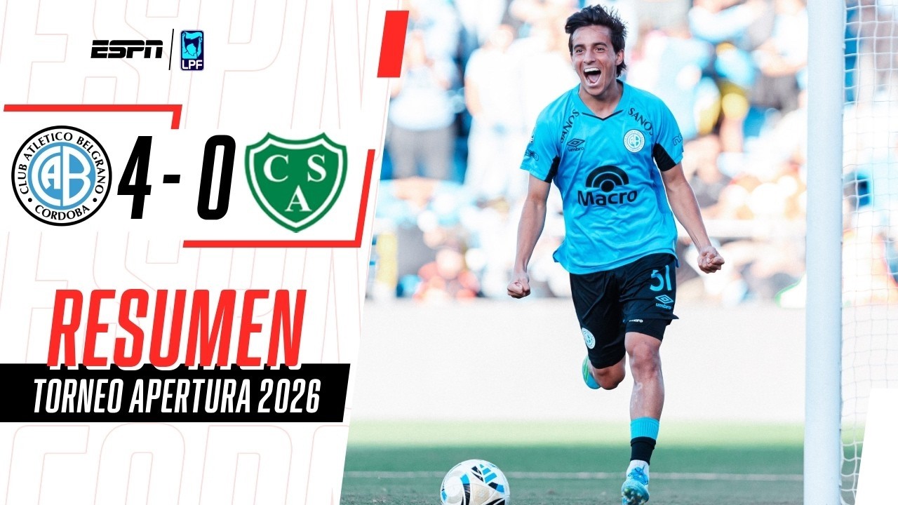 EL PIRATA FUE UNA MÁQUINA DE LOCAL Y GOLEÓ AL VERDE | Belgrano 4-0 Sarmiento | RESUMEN