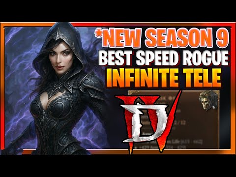 Diablo 4 Season 9 Best Rogue Build For Speed *New Infinite Teleport Death Mask Rogue : Diablo IV S9