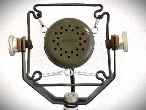 RARE 1940s US Army Signal Corp Ring/Spring Dynamic Microphone-M35G-C (Hear it!) image 12