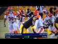 STEELERS VS. BENGALS (BIG HIT on Huber the ...