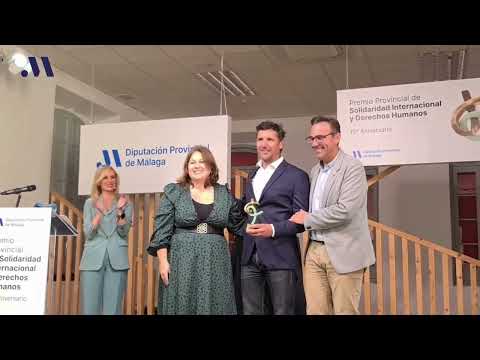 Christian Jongeneel recoge el Premio de Solidaridad Internacional y Derechos Humanos 2022 de la Diputación