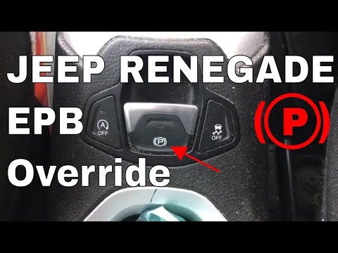 Jeep Renegade EPB Override Service Mode Mainanence Electric Park Brake Overide Emergency Brake Off