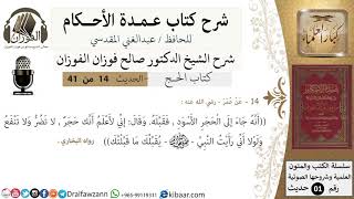 صورة 14 من 40/شرح عمدة الأحكام/ الحج /حديث/ تقبيل الحجر الأسود / الشيخ صالح الفوزان/مشروع كبار العلماء