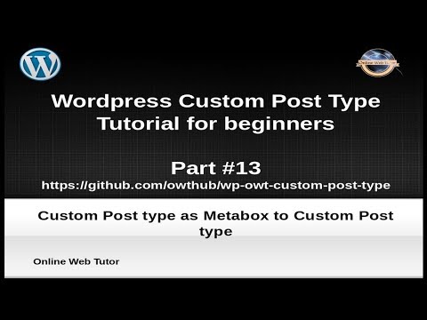 Wordpress Custom Post Type Tutorial for beginners from scratch Part 13 | Metabox of CPT to CPT