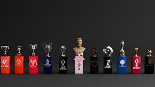 Lionel Messi’s Entire Trophy Cabinet in 3D