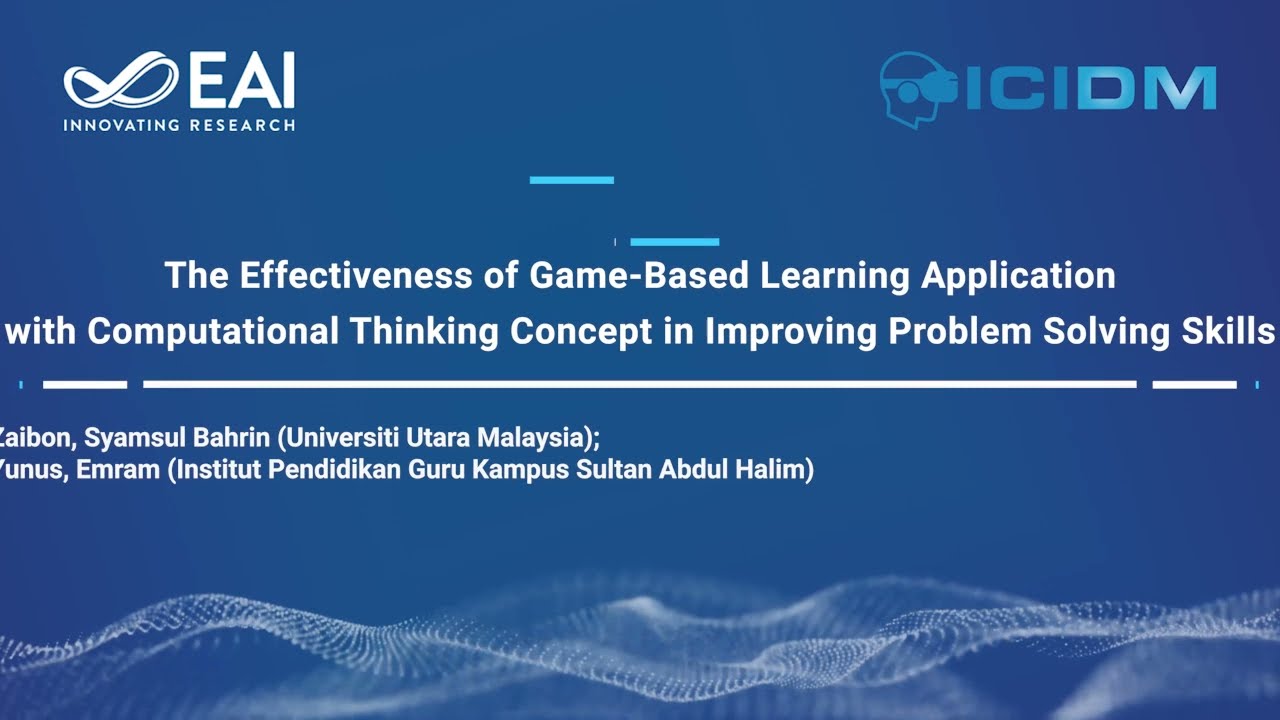 The Effectiveness of Game-Based Learning Application with Computational Thinking Concept