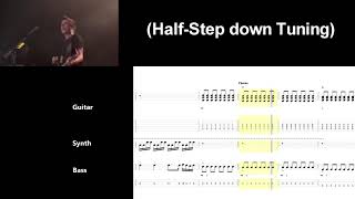Muse - Eternally Missed - Tutorial Guitar / Bass (Live @ La Cigale)