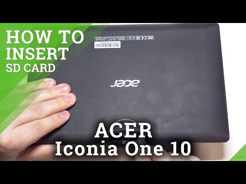 How to Insert SD Card in ACER Iconia One 10 – Set External Storage