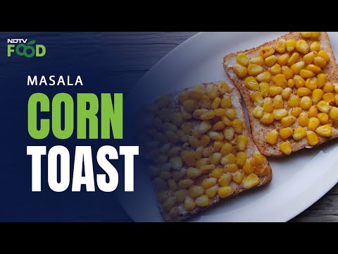 Masala Corn Toast Recipe | How To Make Masala Corn Toast