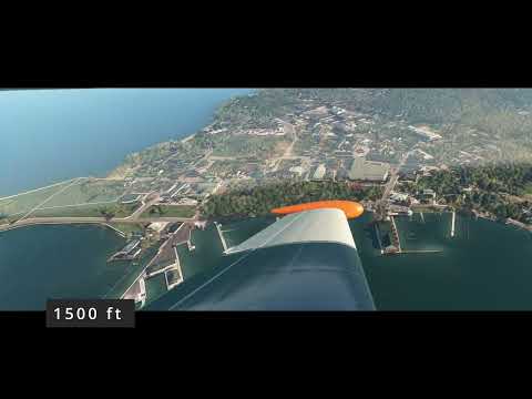 Landing at PUT IN BAY (3W2) - PA24