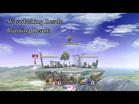 [TAS] Project M: Perfect Wavedash vs. Run Speed Test