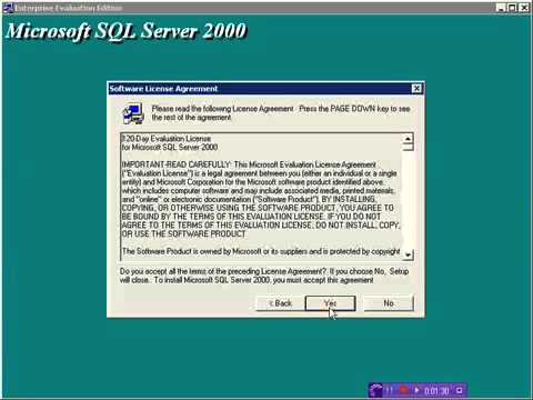 Installing SQL Server 2000