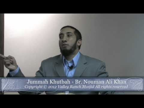 Jummah Khutbah 2012-09-21 (How to deal with the current events happening in the world)