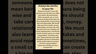 Always be careful in your life #trending #wordforbeginners #english #facts