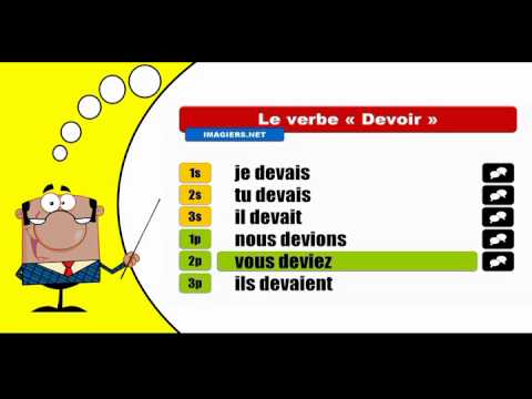 Je conjugue les verbes # Devoir = Indicatif Imparfait