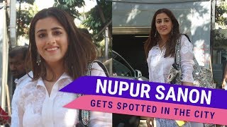 Nupur Sanon looks stunning in white as she gets sp