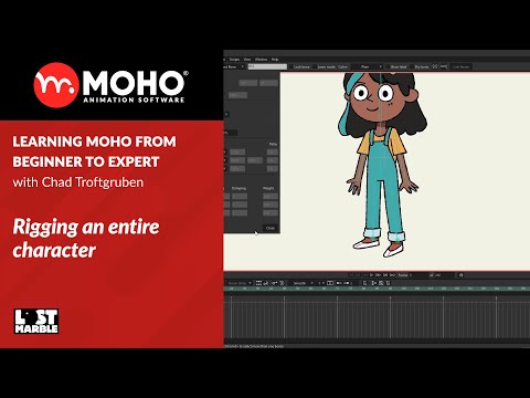 Part 24/38. Rigging an entire character - Learning Moho from beginner to expert