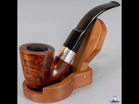 Savinelli Silver Smooth Bent Dublin Saddle Stem (621)