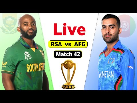 South Africa Vs Afghanistan Live World Cup - Match 42 | SA vs AFG Live Score