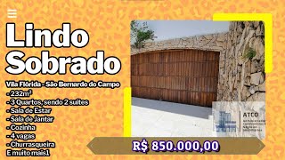Sobrado Fantástico | São Bernardo | Vila Flórida | Imóvel