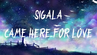 Sigala, Ella Eyre - Came Here For Love (Lyrics / Lyric Video)