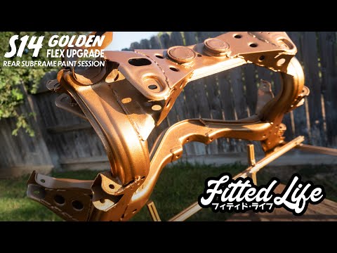 S14 240SX Rear Subframe Refresh and Gold HVLP Painting Session Ep.18