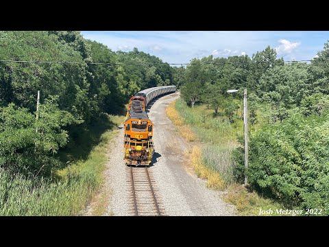 R&S BL1-19 w/ B&P GP40 #3101, R&S GP18 #879, and CN SD70M-2 #8011 @ SR-63 in Greigsville, NY 7/19/22