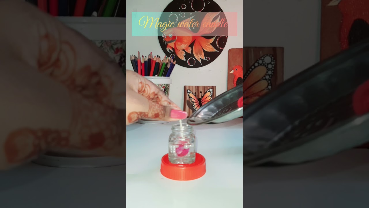 Diy Magic water Candle #shorts #viralshorts #diy #handmade #creative
