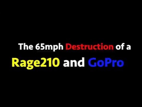 The 65mph Destruction of a Rage210 and GoPro // RandomMoonFPV