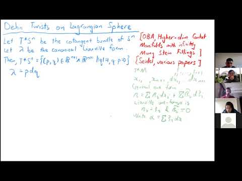 【20.09.03】 Dehn Twists on Lagrangian Sphere Part 1 | Maths LSem | Kie Seng Nge
