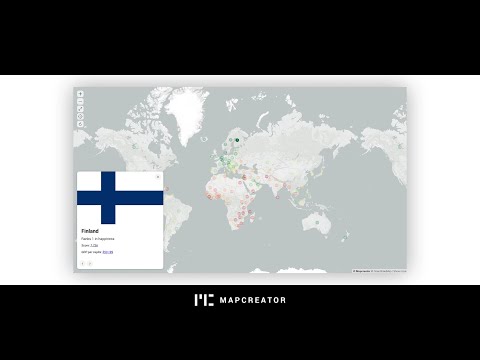 Data binding and interactive maps in Mapcreator