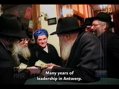 Antwerp Rabbi Tuvia Weiss visiting the Lubavitcher Rebbe