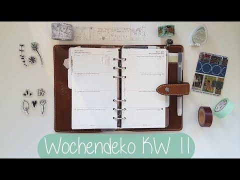 Filofax Wochendeko KW 11