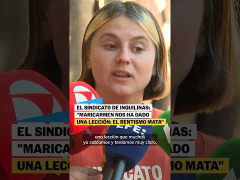 «Maricarmen nos ha dado una lección: el rentismo mata»: Sindicato de Inquilinas #shorts